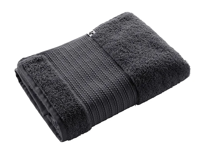 EMMA - Serviette de Douche 70x130cm en Coton Bio Coloris Orage