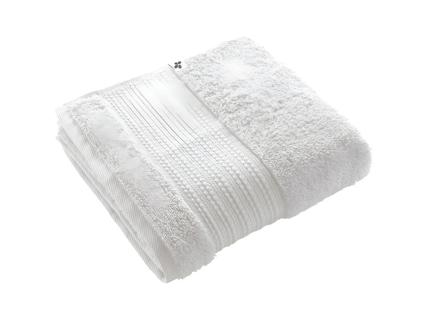 EMMA - Serviette de Toilette 50x90cm en Coton Bio Coloris Chantilly
