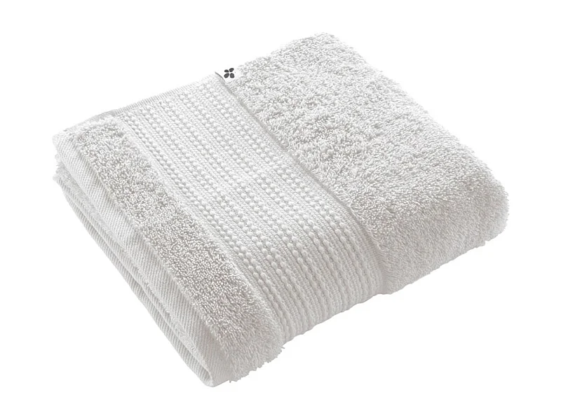 EMMA - Serviette de Toilette 50x90cm en Coton Bio Coloris Chantilly