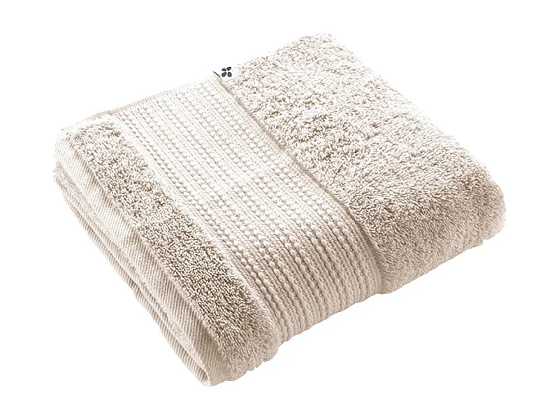 EMMA - Serviette de Toilette 50x90cm en Coton Bio Coloris Pampa