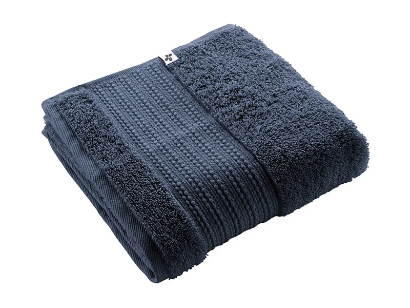 EMMA - Serviette de Toilette 50x90cm en Coton Bio Coloris Minuit