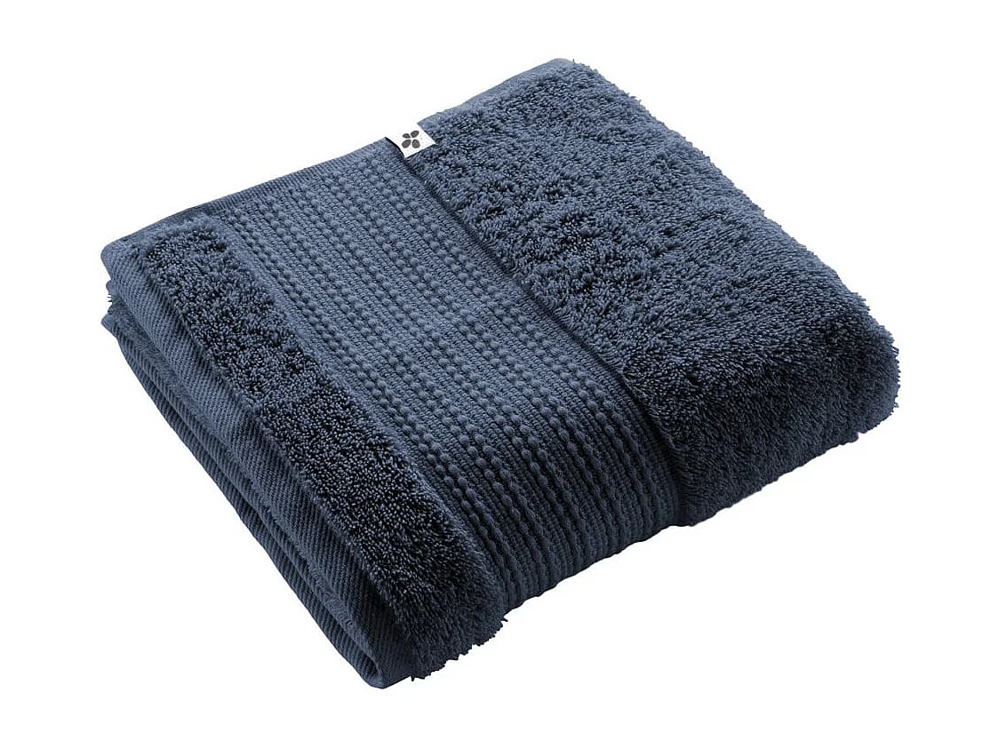 EMMA - Serviette de Toilette 50x90cm en Coton Bio Coloris Minuit