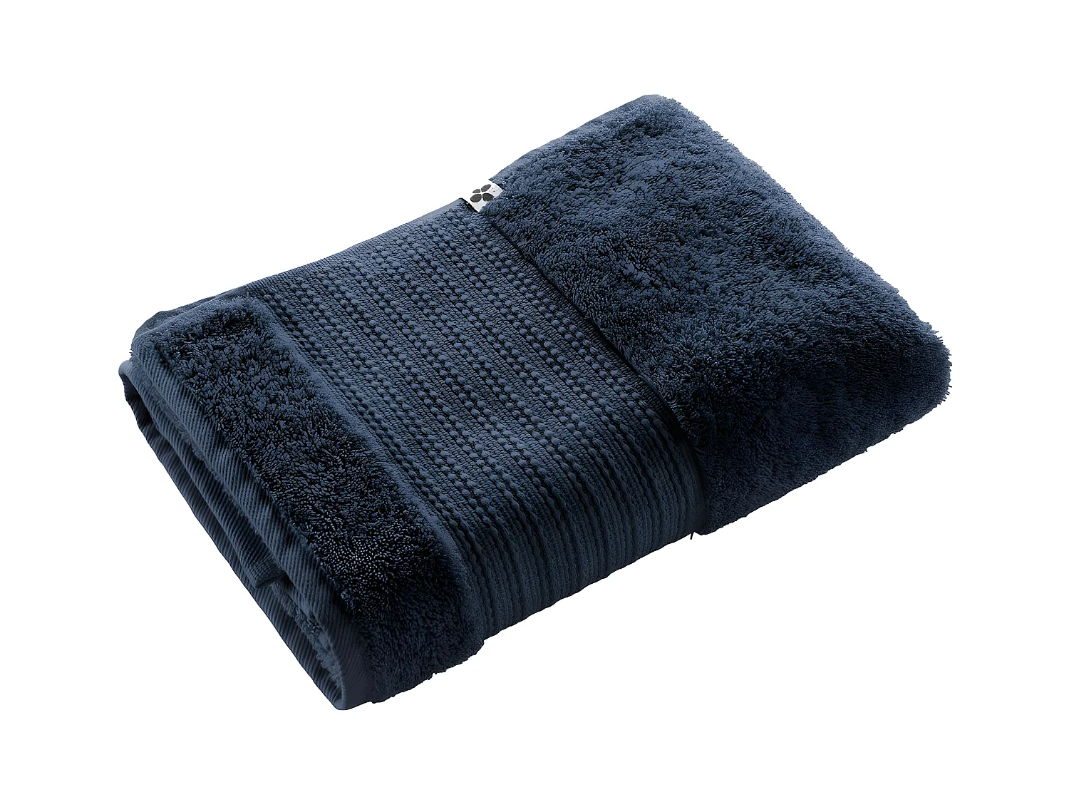 EMMA - Serviette de Douche 70x130cm en Coton Bio Coloris Minuit
