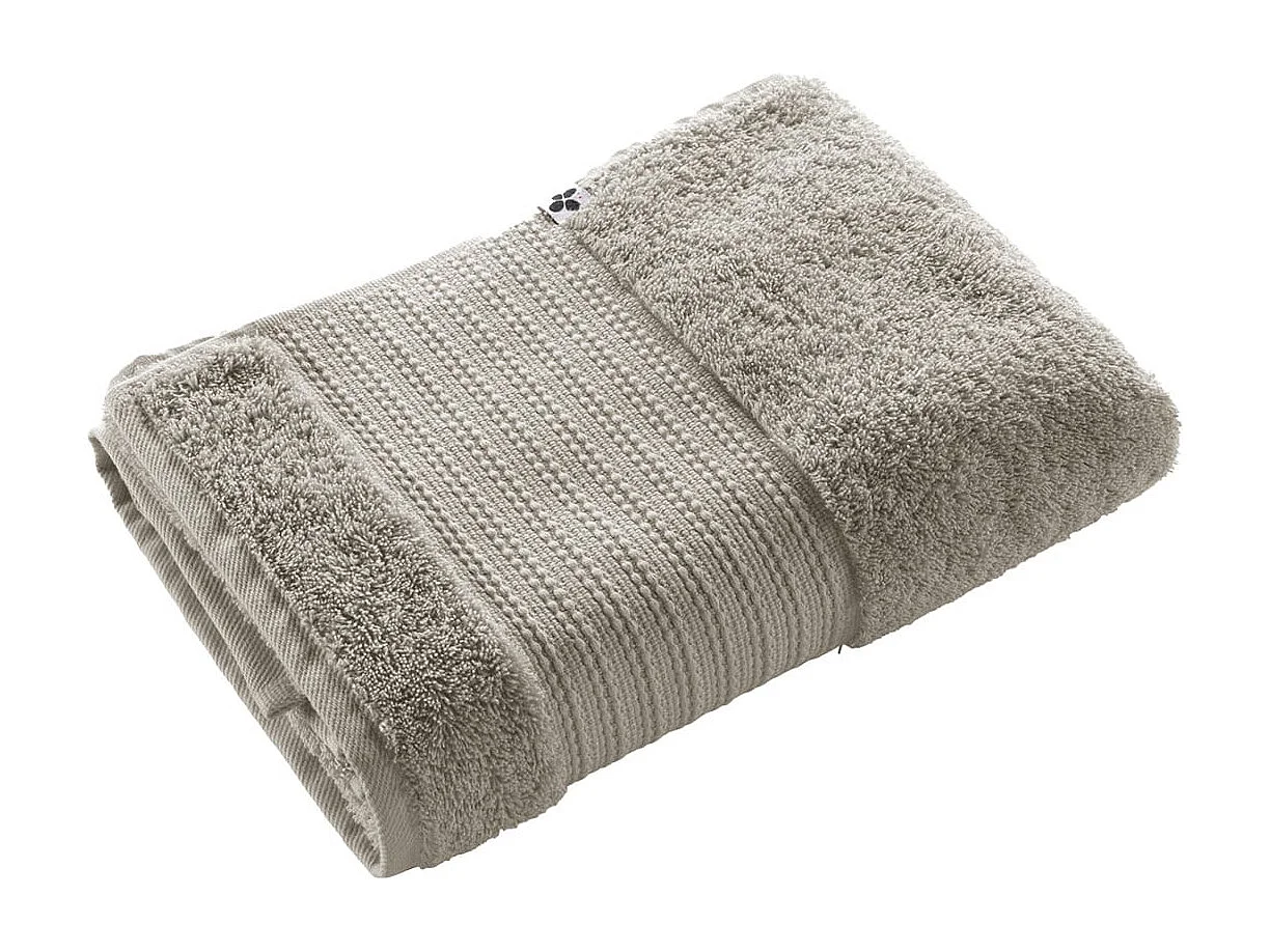 EMMA - Serviette de Douche 70x130cm en Coton Bio Coloris Argile