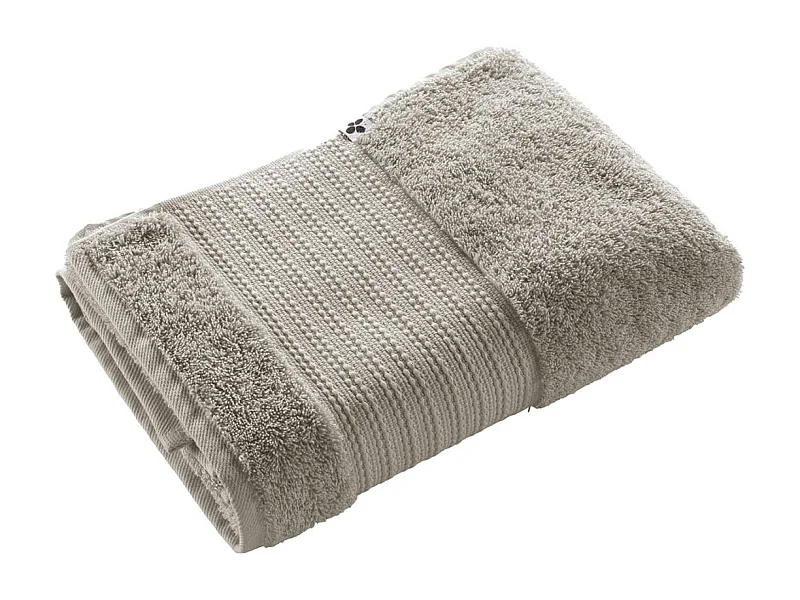 EMMA - Serviette de Douche 70x130cm en Coton Bio Coloris Argile