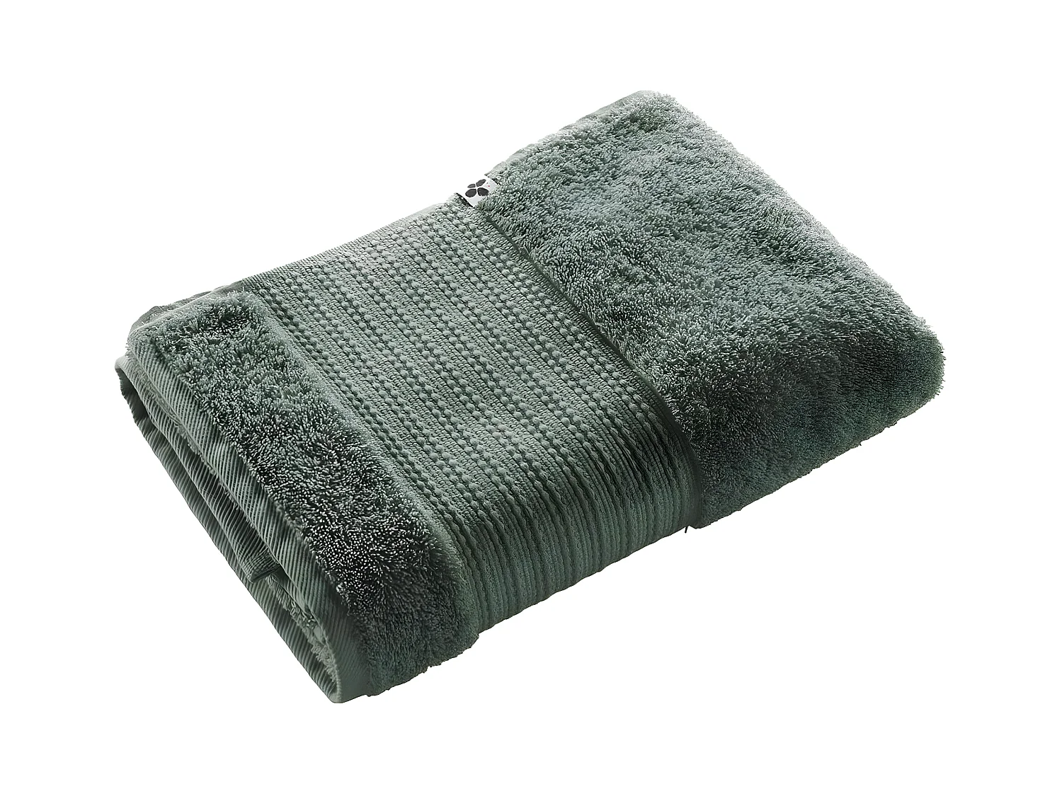 EMMA - Serviette de Douche 70x130cm en Coton Bio Coloris Romarin