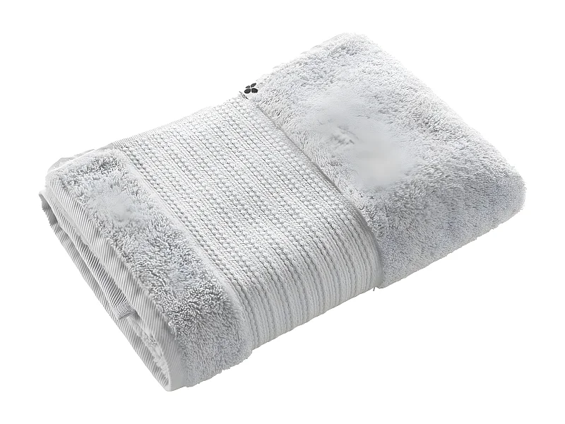 EMMA - Serviette de Douche 70x130cm en Coton Bio Coloris Nuage