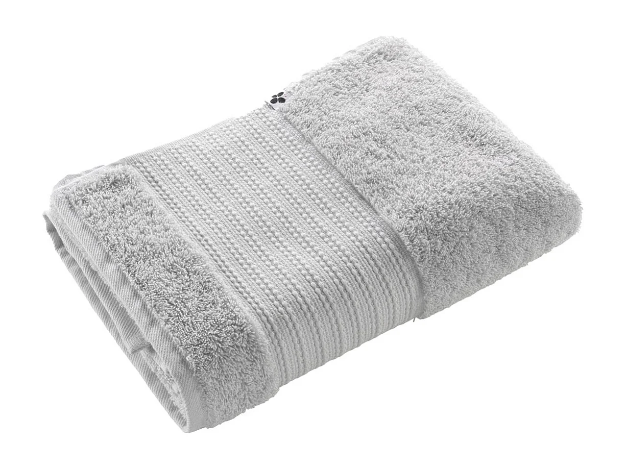 EMMA - Serviette de Douche 70x130cm en Coton Bio Coloris Nuage