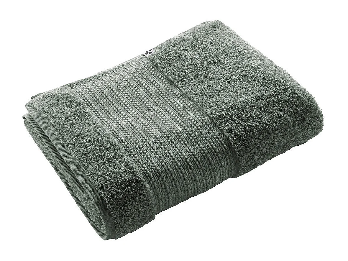 EMMA - Serviette de Bain 90x150cm en Coton Bio Coloris Romarin