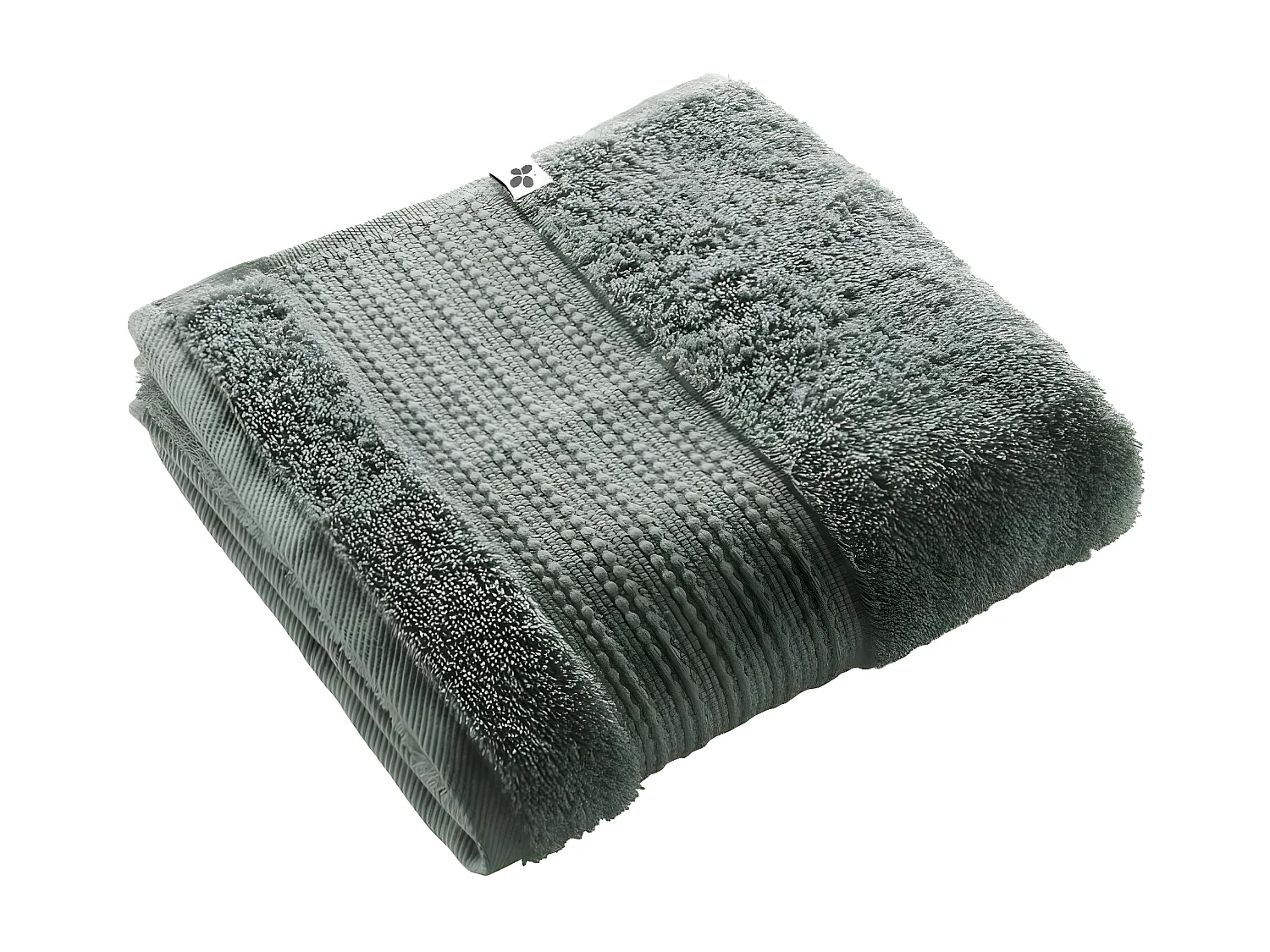 EMMA - Serviette de Toilette 50x90cm en Coton Bio Coloris Romarin