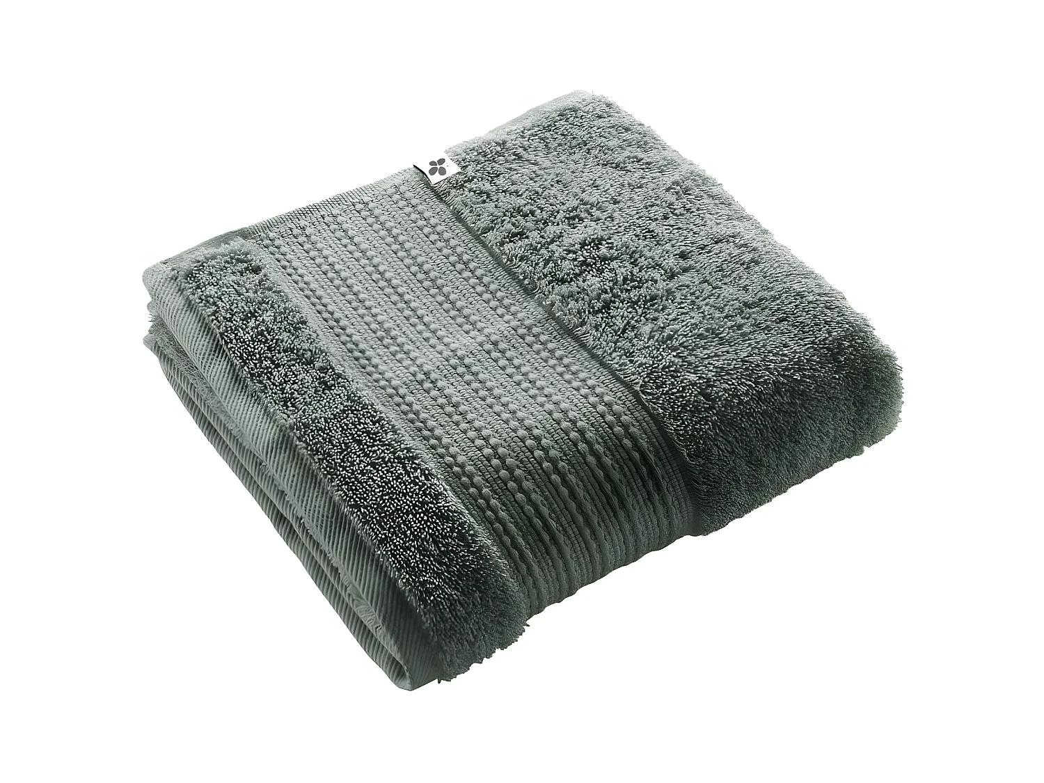 EMMA - Serviette de Toilette 50x90cm en Coton Bio Coloris Romarin
