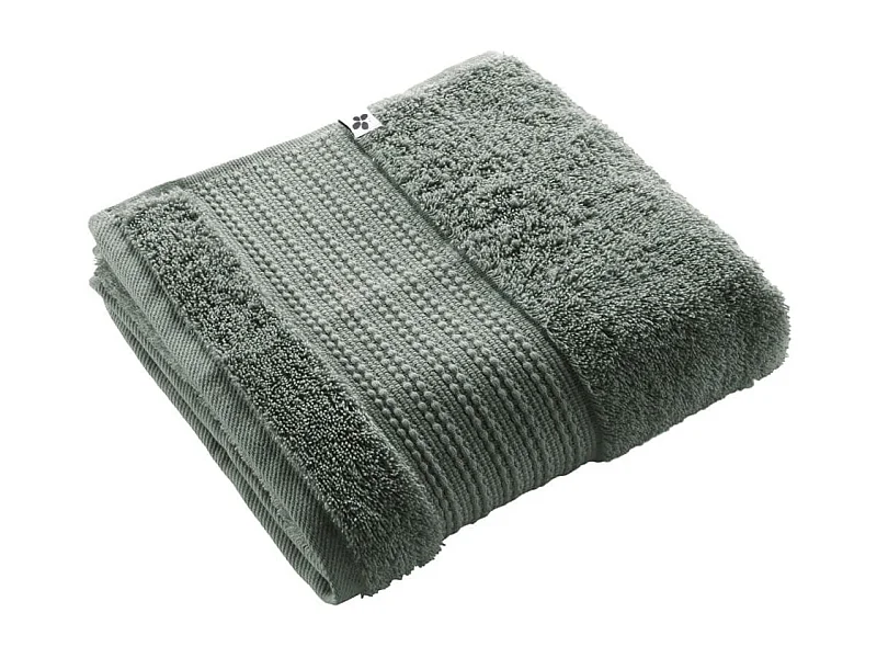 EMMA - Serviette de Toilette 50x90cm en Coton Bio Coloris Romarin