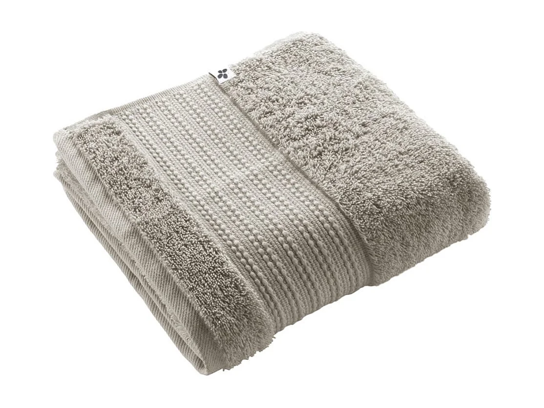 EMMA - Serviette de Toilette 50x90cm en Coton Bio Coloris Argile