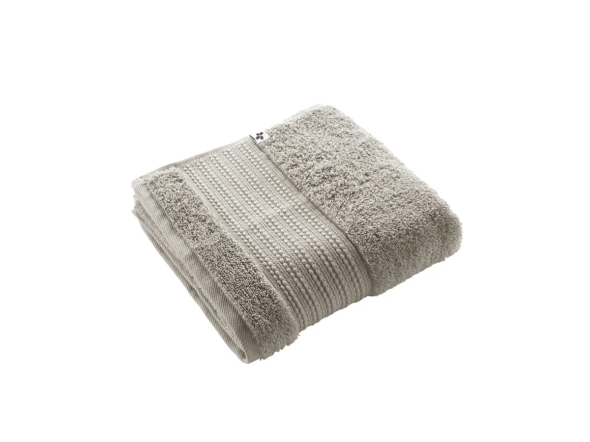 EMMA - Serviette de Toilette 50x90cm en Coton Bio Coloris Argile
