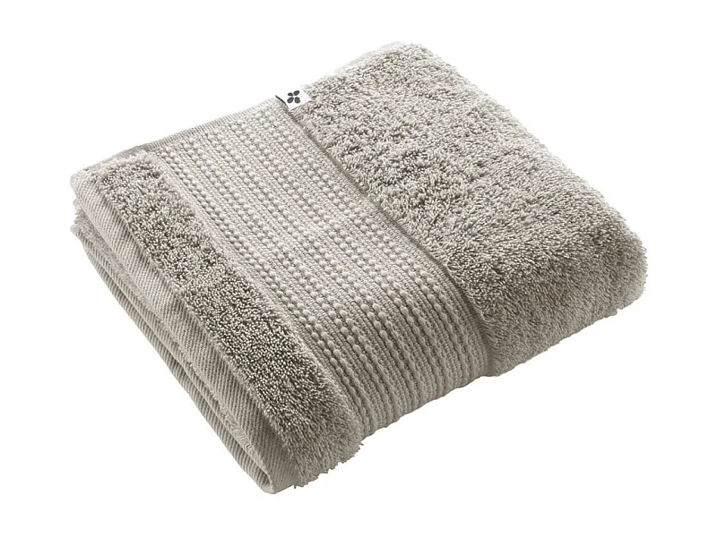 EMMA - Serviette de Toilette 50x90cm en Coton Bio Coloris Argile