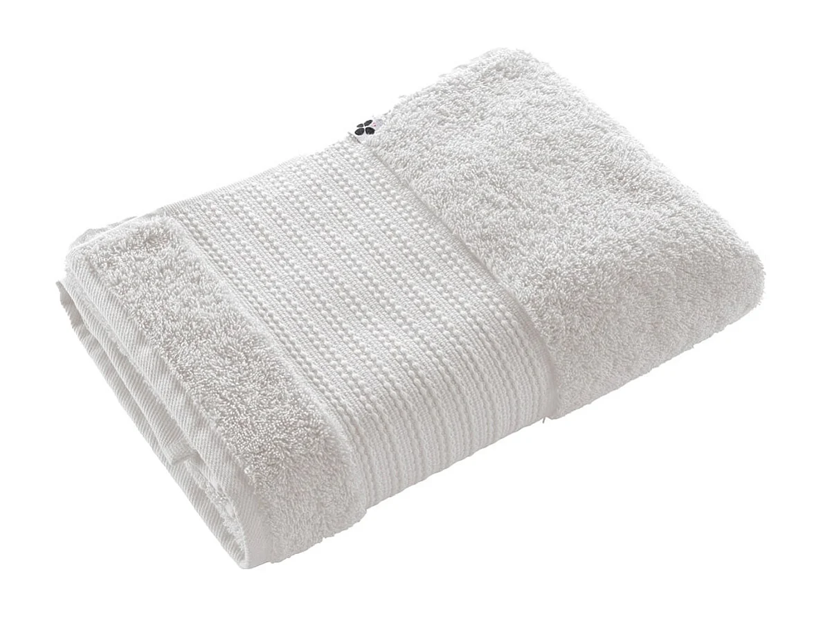 EMMA - Serviette de Douche 70x130cm en Coton Bio Coloris Chantilly