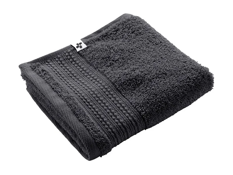 EMMA - Serviette Invité 30x50cm en Coton Bio Coloris Orage