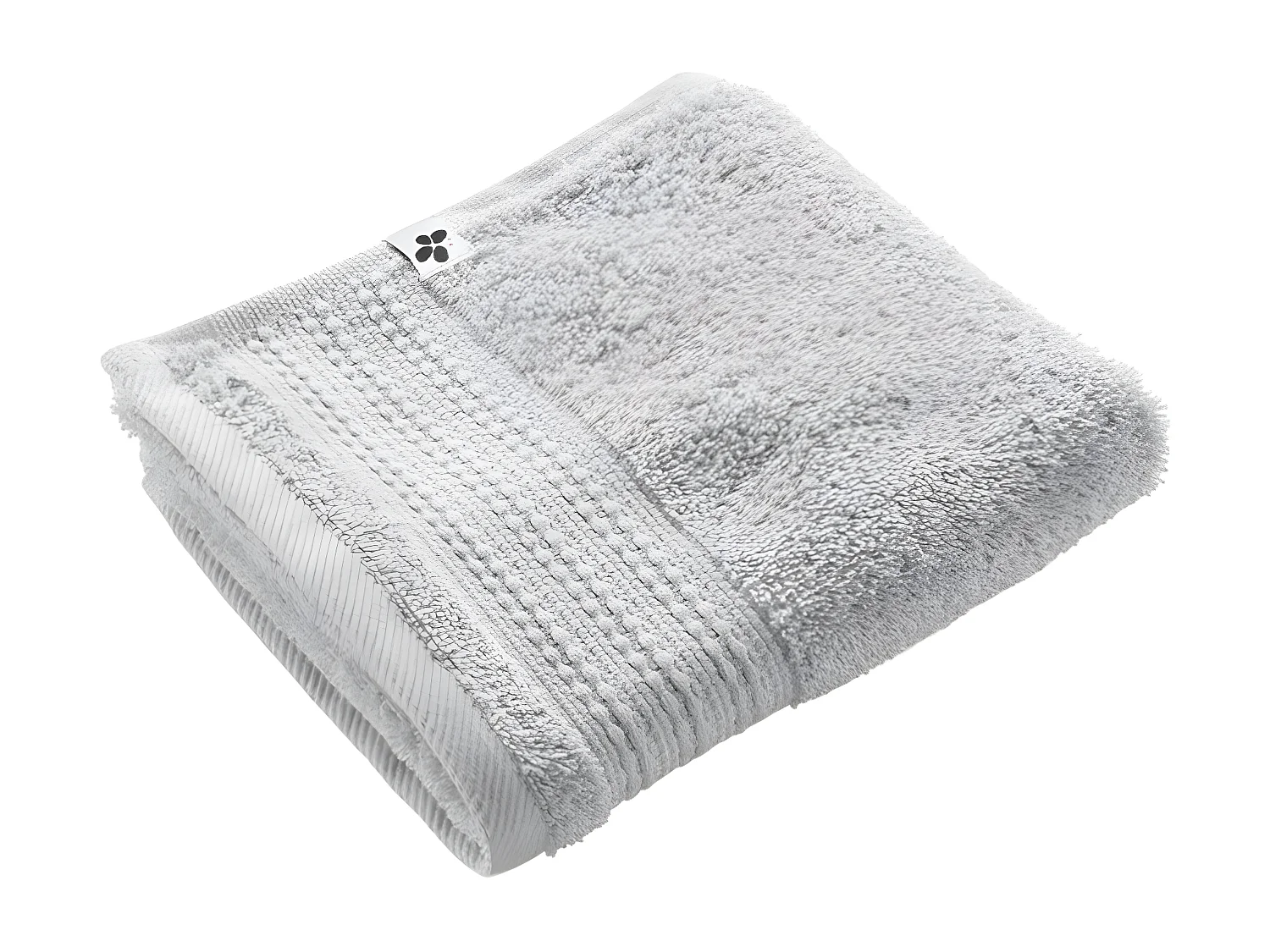 EMMA - Serviette Invité 30x50cm en Coton Bio Coloris Nuage