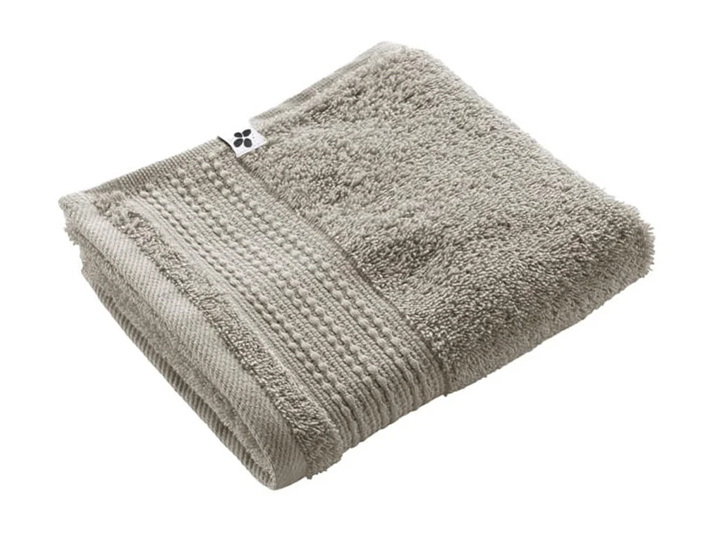 EMMA - Serviette Invité 30x50cm en Coton Bio Coloris Argile