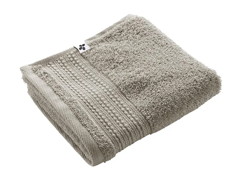 EMMA - Serviette Invité 30x50cm en Coton Bio Coloris Argile