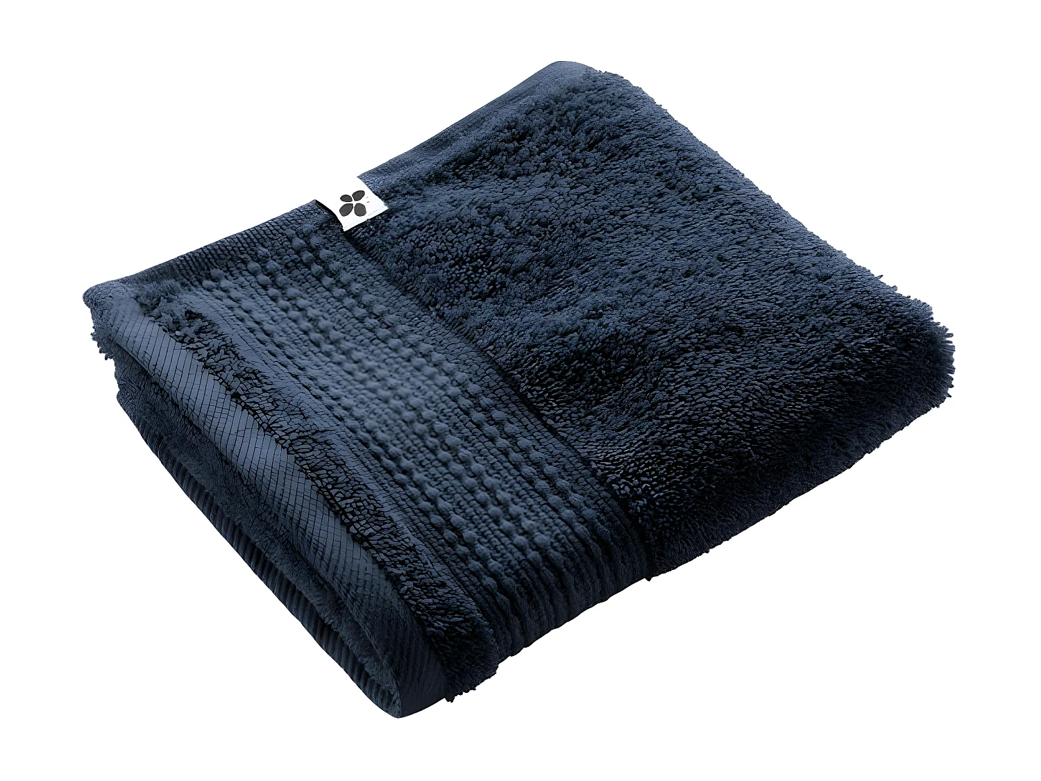 EMMA - Serviette Invité 30x50cm en Coton Bio Coloris Minuit