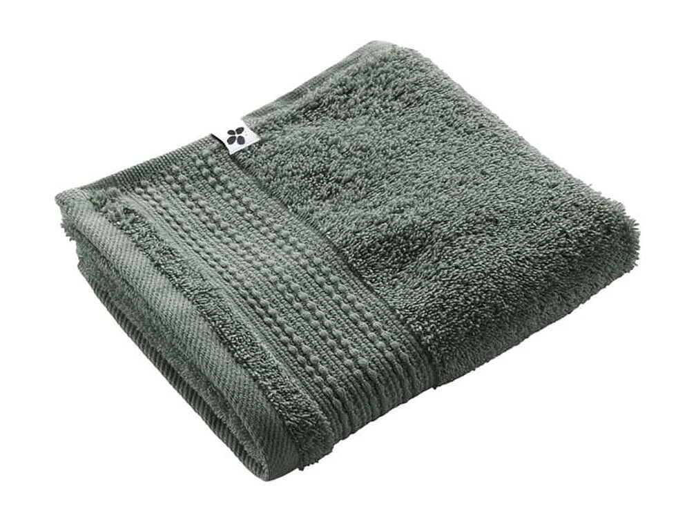 EMMA - Serviette Invité 30x50cm en Coton Bio Coloris Romarin