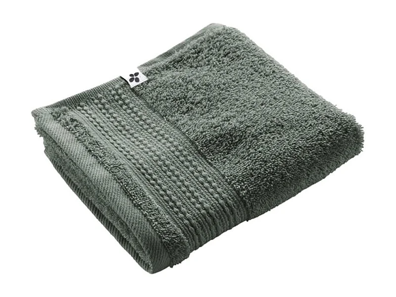 EMMA - Serviette Invité 30x50cm en Coton Bio Coloris Romarin