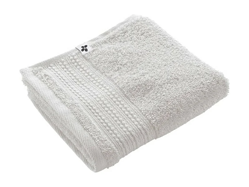 EMMA - Serviette Invité 30x50cm en Coton Bio Coloris Chantilly