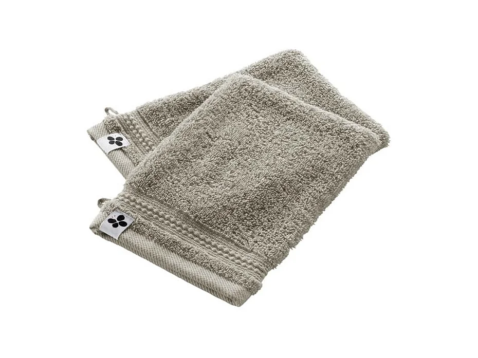 EMMA - Lot de 2 Gants 15x21cm en Coton Bio Coloris Argile
