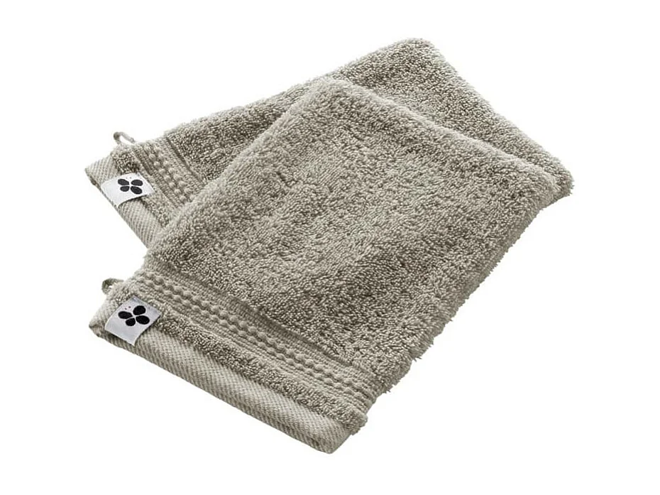 EMMA - Lot de 2 Gants 15x21cm en Coton Bio Coloris Argile