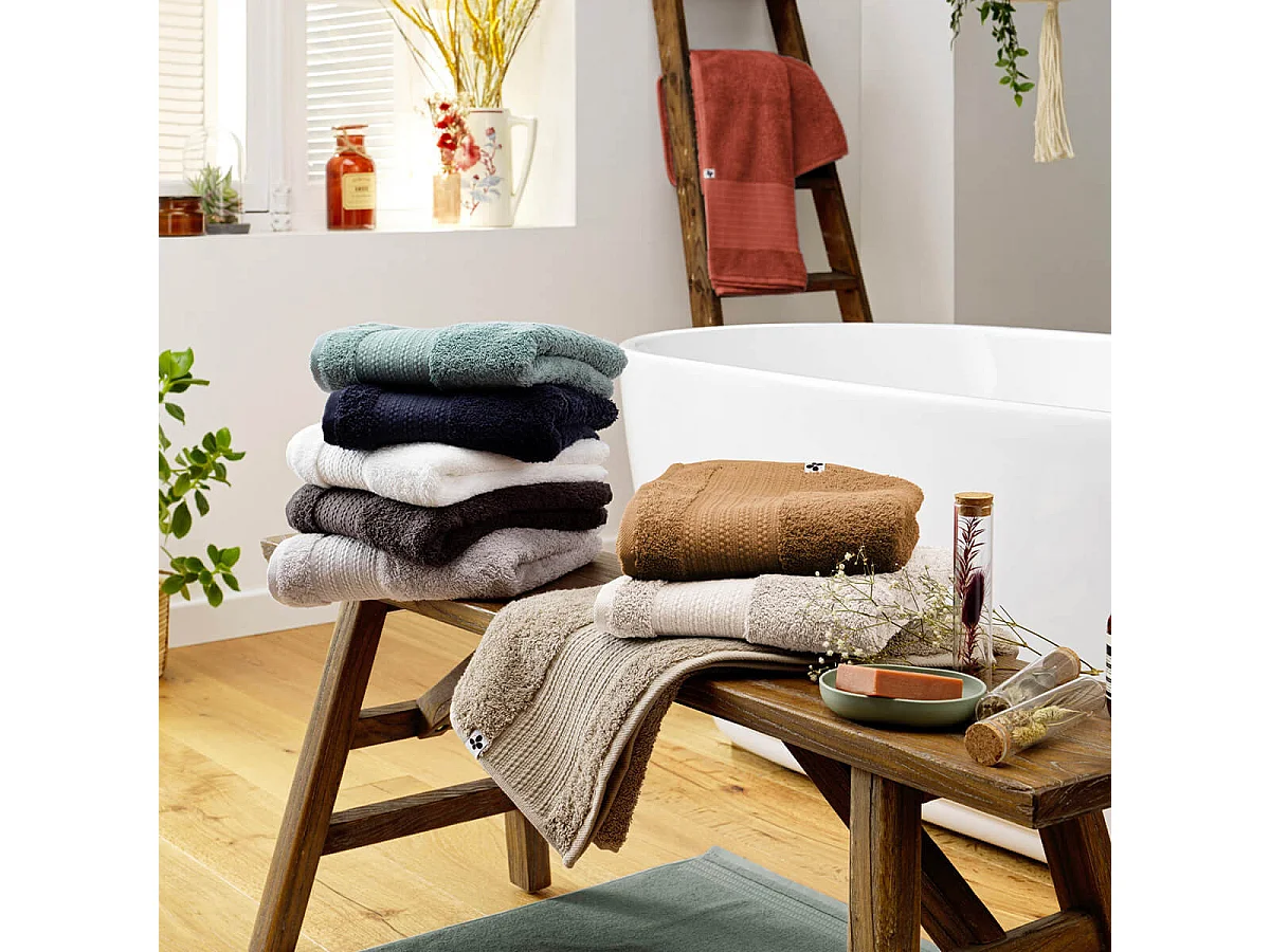 EMMA - Lot de 2 Gants 15x21cm en Coton Bio Coloris Pampa