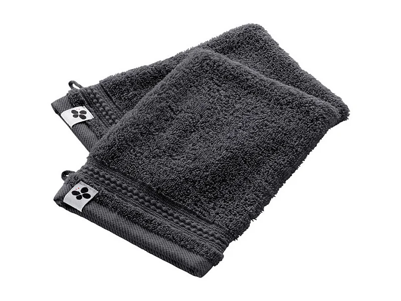 EMMA - Lot de 2 Gants 15x21cm en Coton Bio Coloris Orage