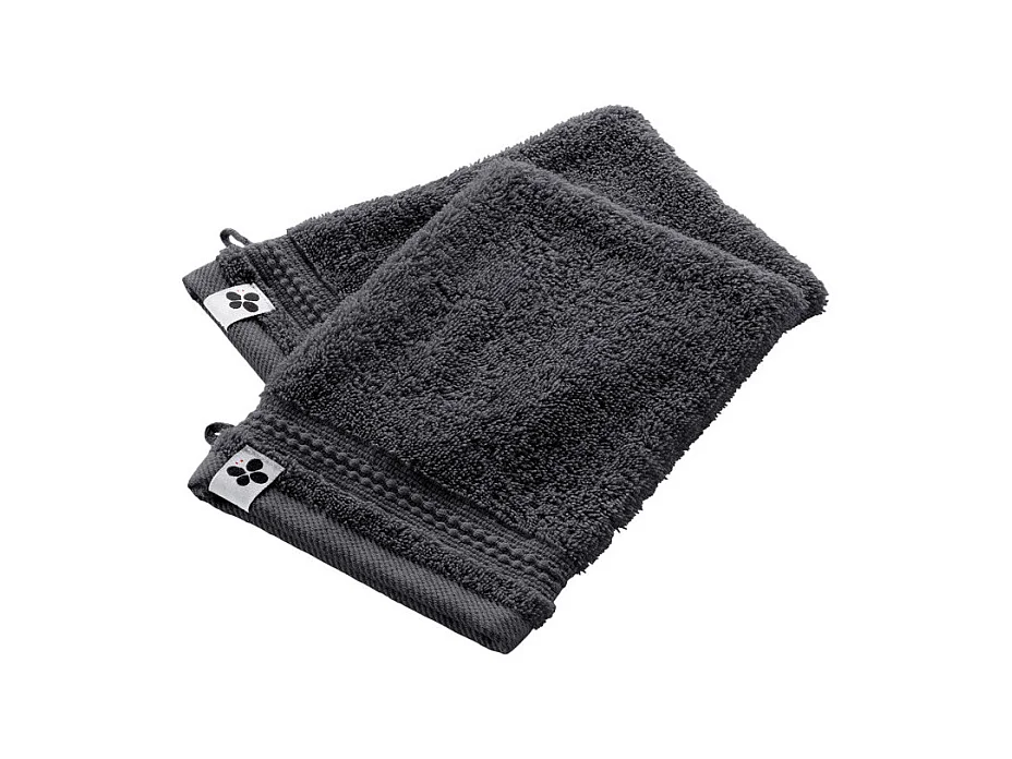 EMMA - Lot de 2 Gants 15x21cm en Coton Bio Coloris Orage