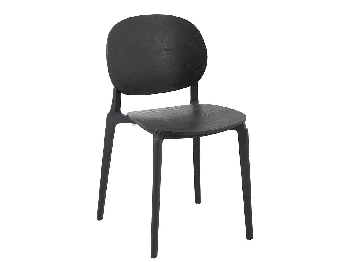 Chaise Design "Finama" 82cm Noir