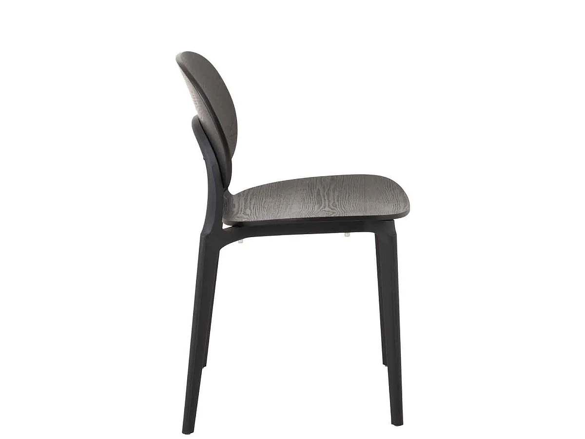 Chaise Design "Finama" 82cm Noir