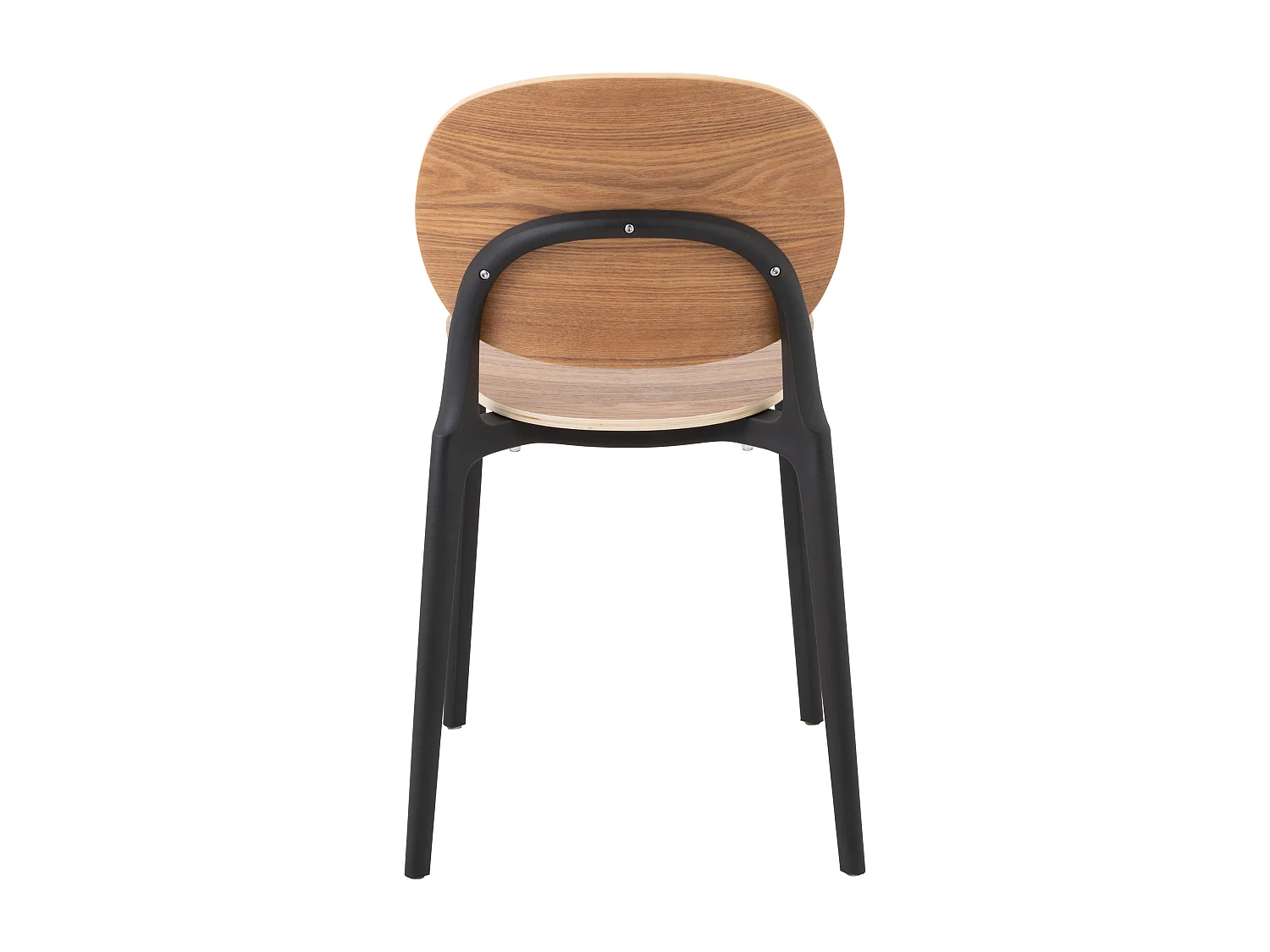 Silla de plástico básica Lolita beige natural L 46 cm