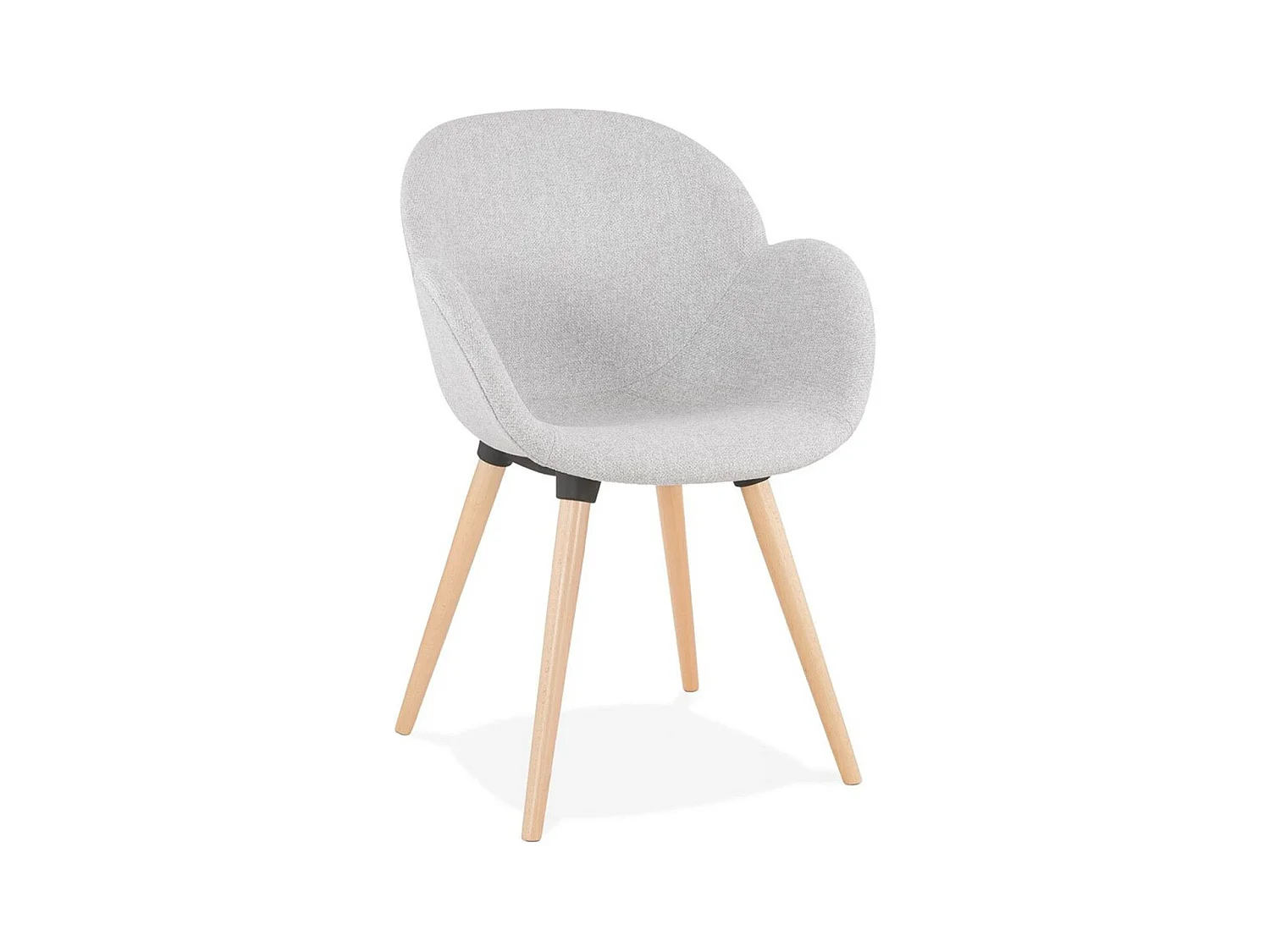 Chaise Design Scandinave "Palot" 84cm Gris Clair