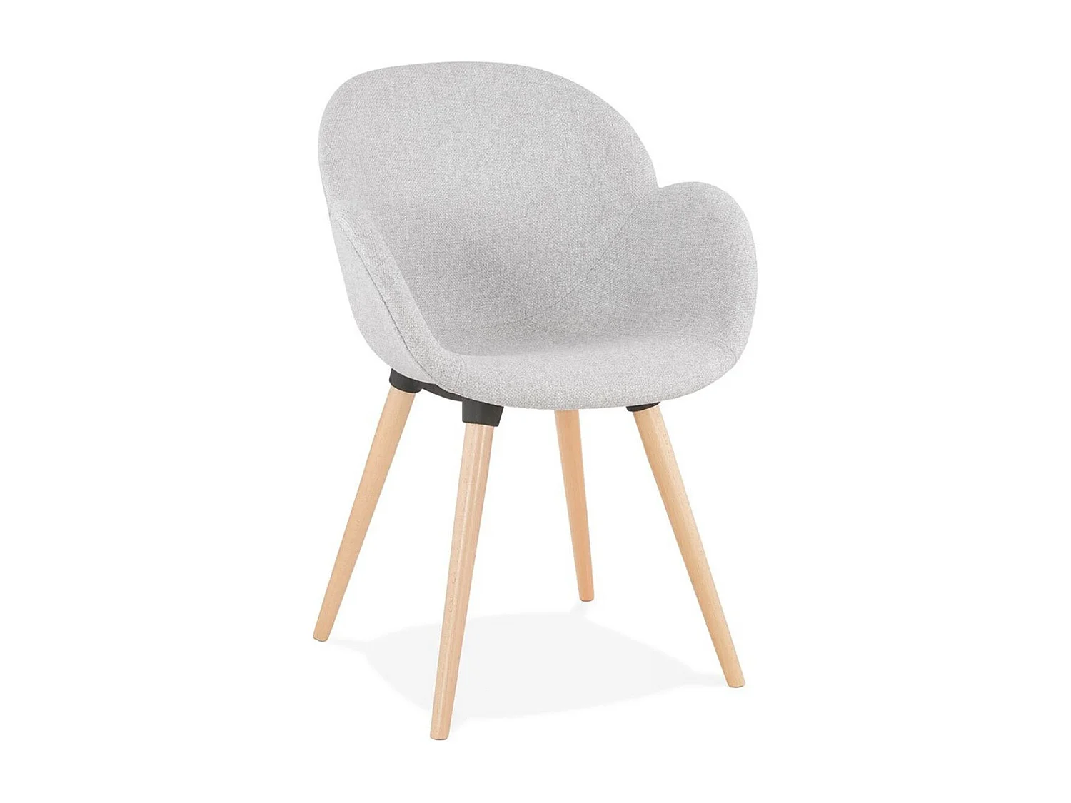 Chaise Design Scandinave "Palot" 84cm Gris Clair