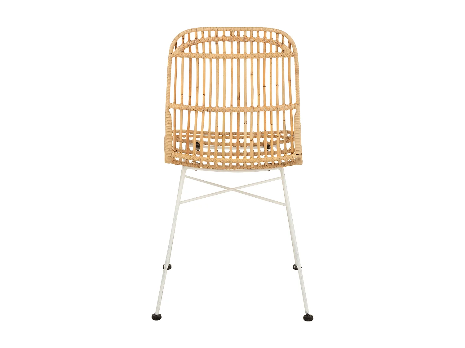 Chaise Design en Rotin "Ema" 88cm Naturel