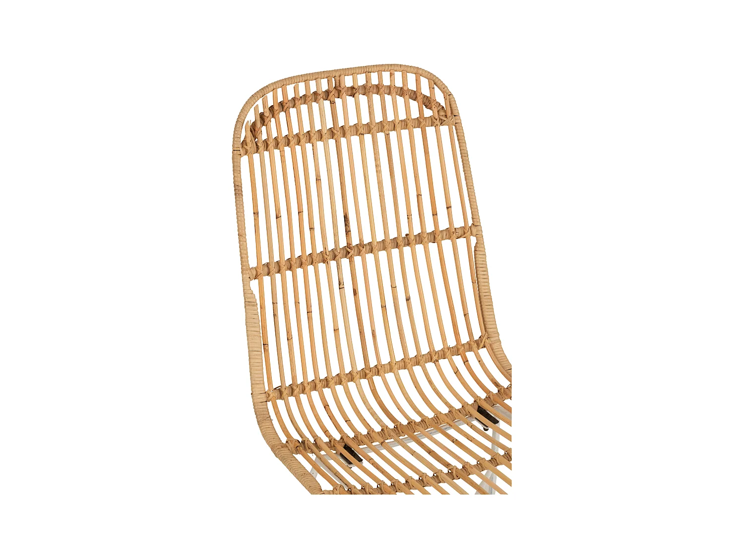 Chaise Design en Rotin "Ema" 88cm Naturel