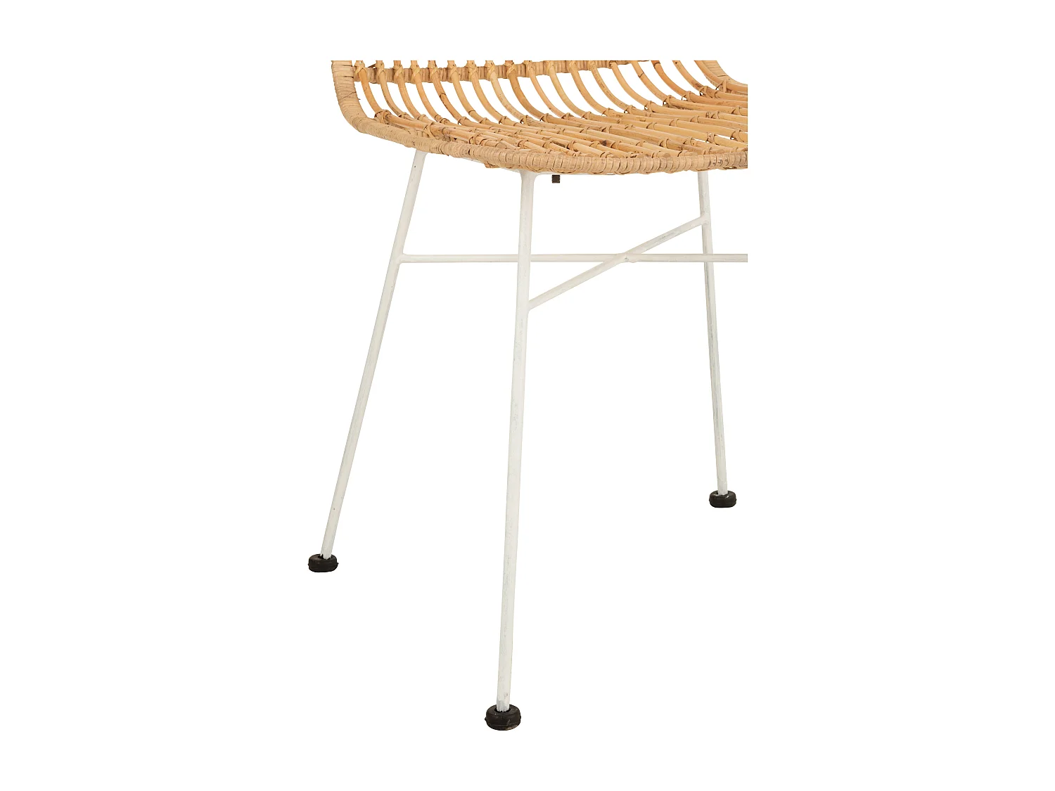 Chaise Design en Rotin "Ema" 88cm Naturel