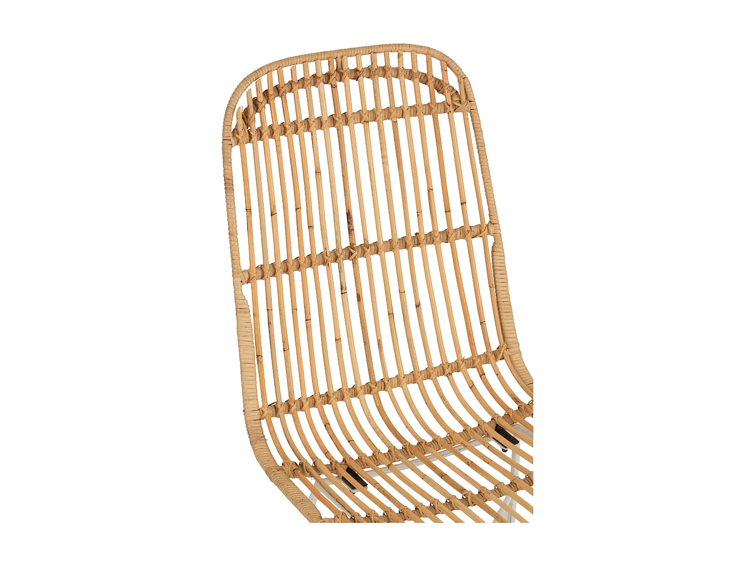 Chaise Design en Rotin "Ema" 88cm Naturel