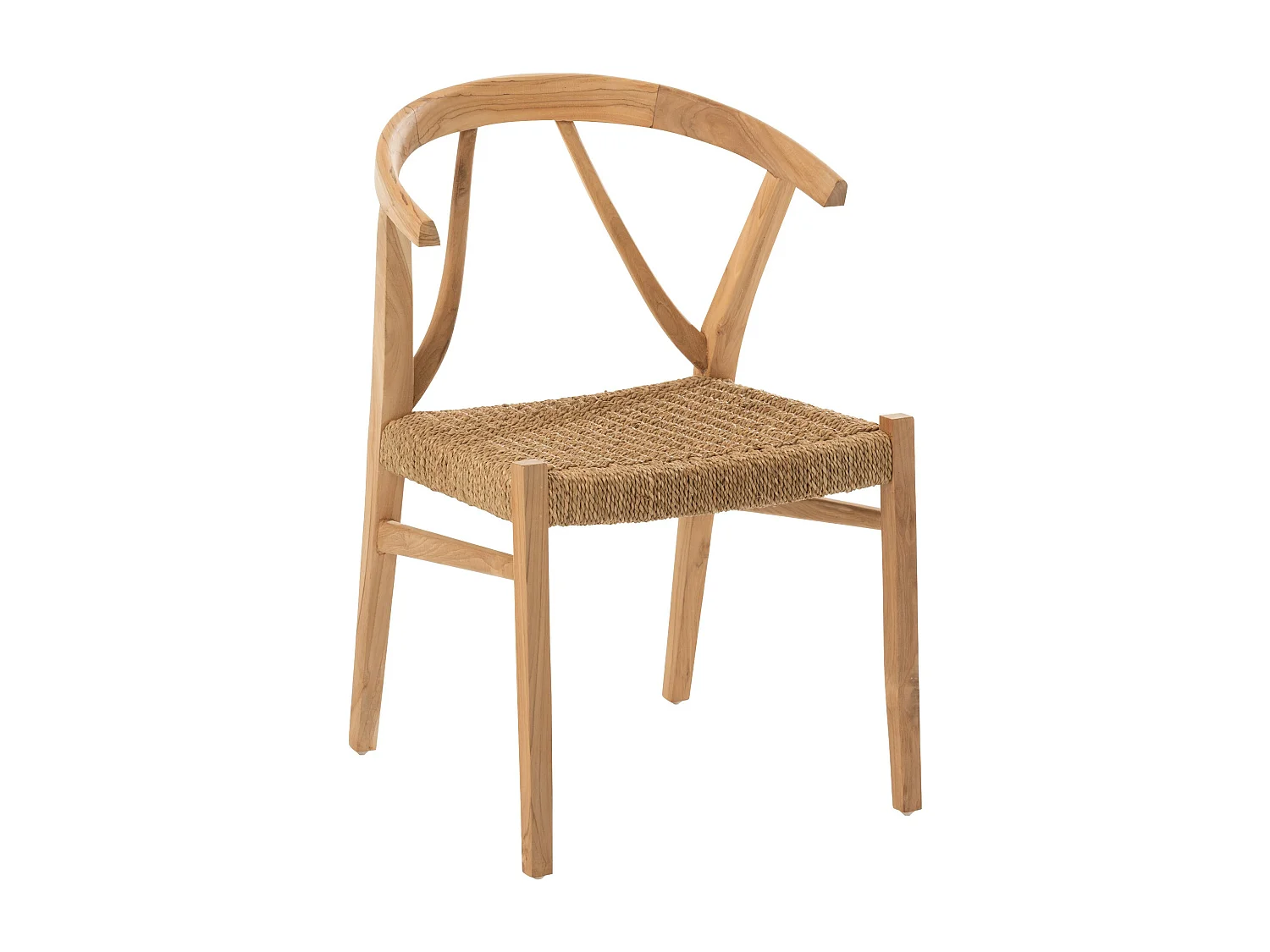 Chaise Design en Teck "Alis" 80cm Naturel