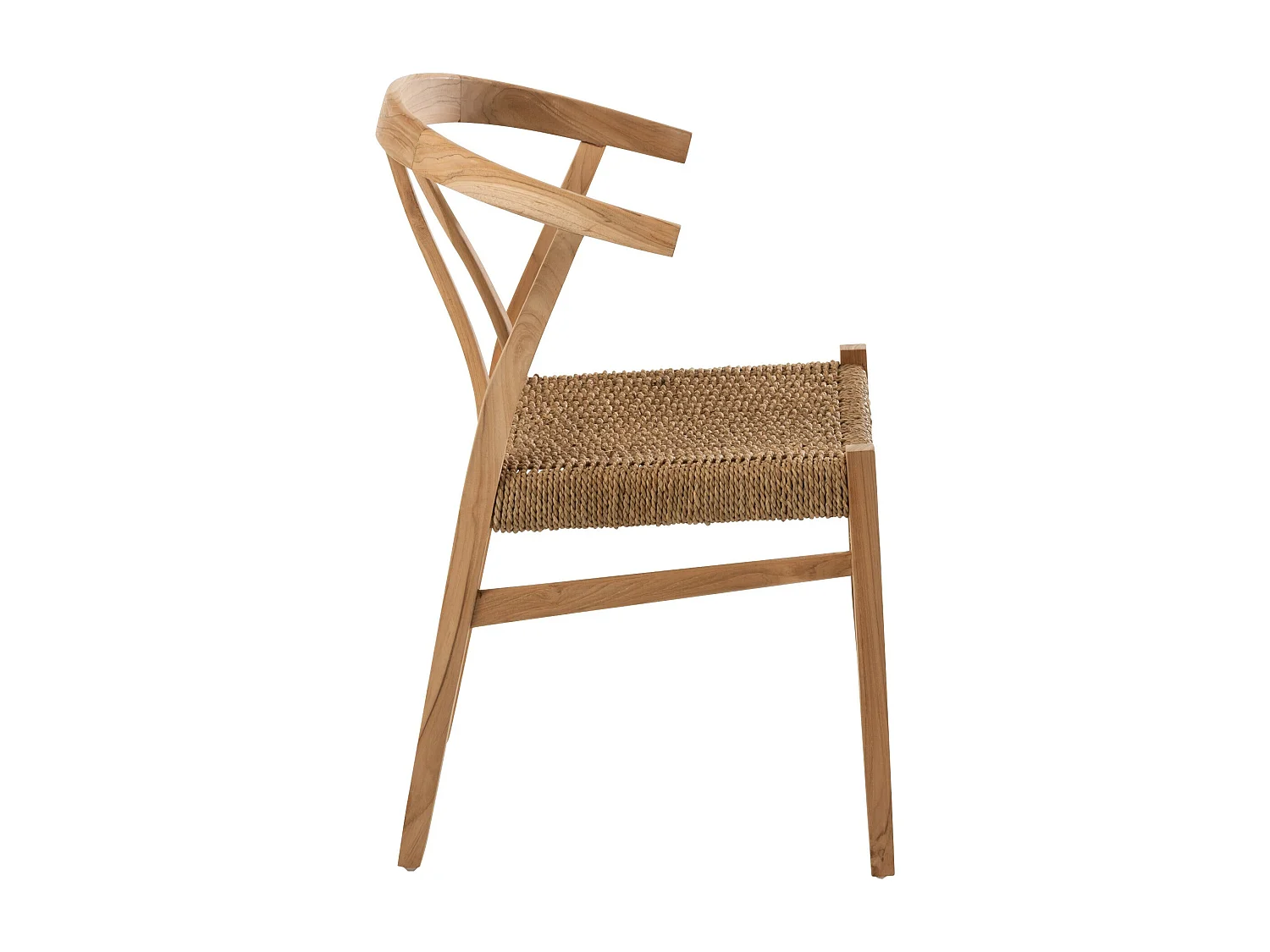 Chaise Design en Teck "Alis" 80cm Naturel