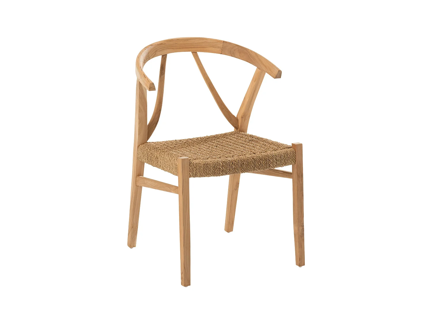 Chaise Design en Teck "Alis" 80cm Naturel