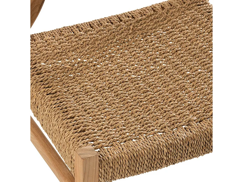 Chaise Design en Teck "Alis" 80cm Naturel