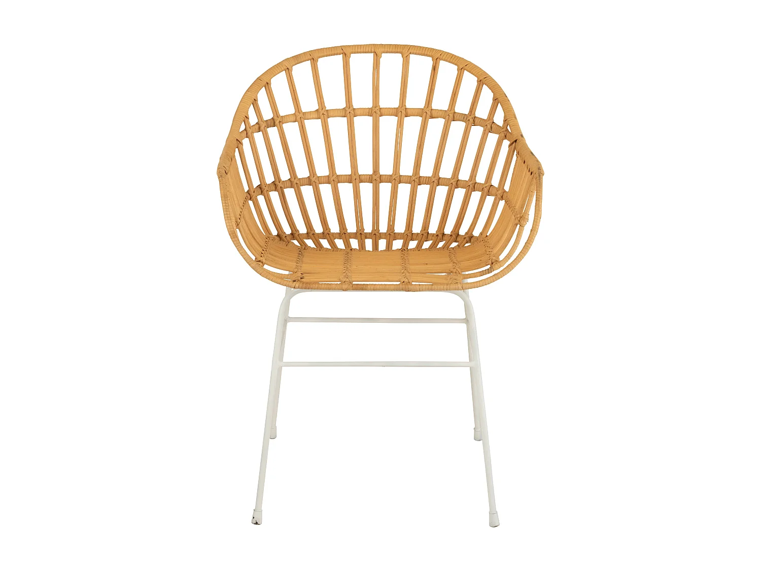 Chaise Design en Rotin "Keni" 80cm Naturel