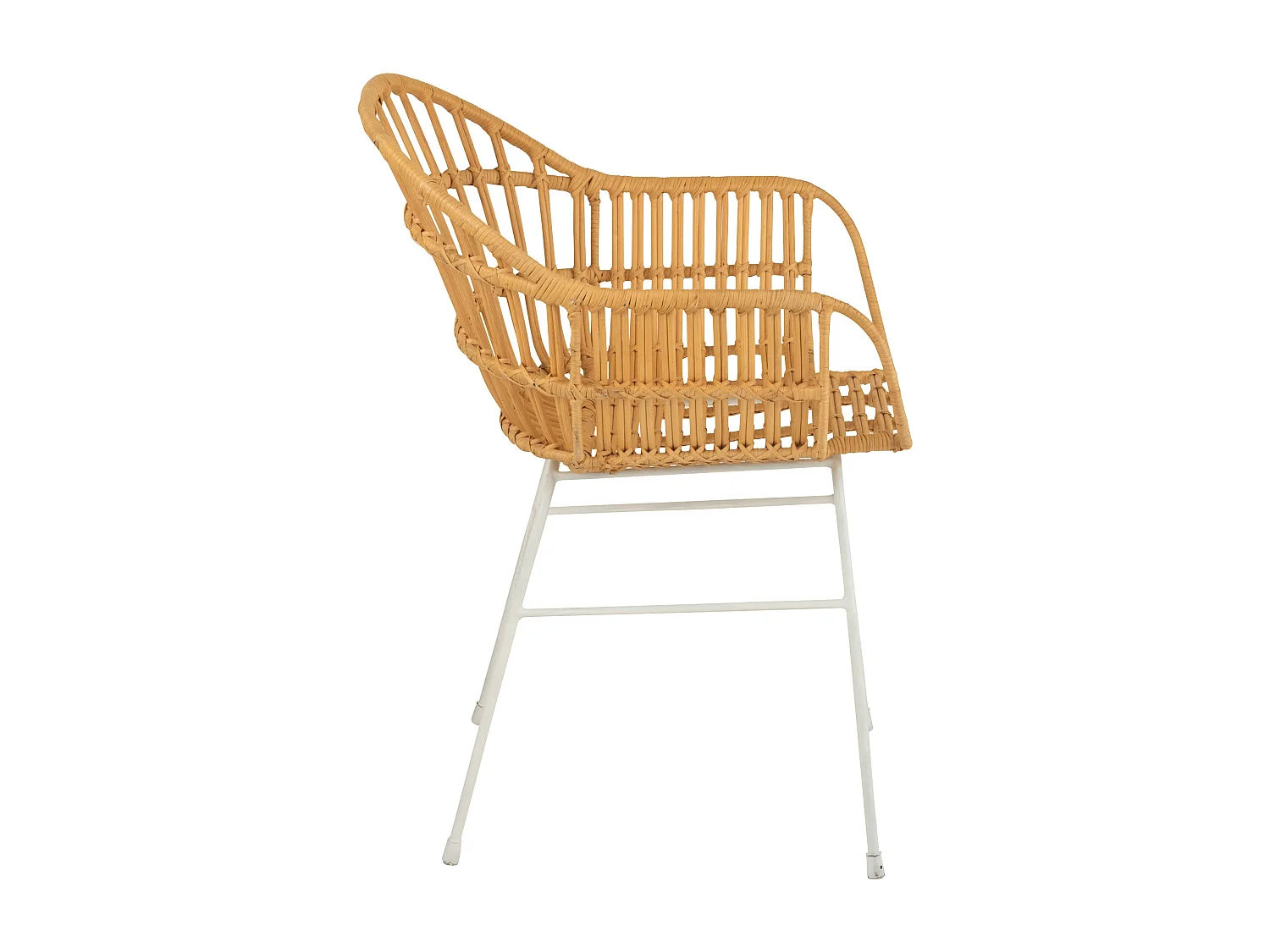 Chaise Design en Rotin "Keni" 80cm Naturel