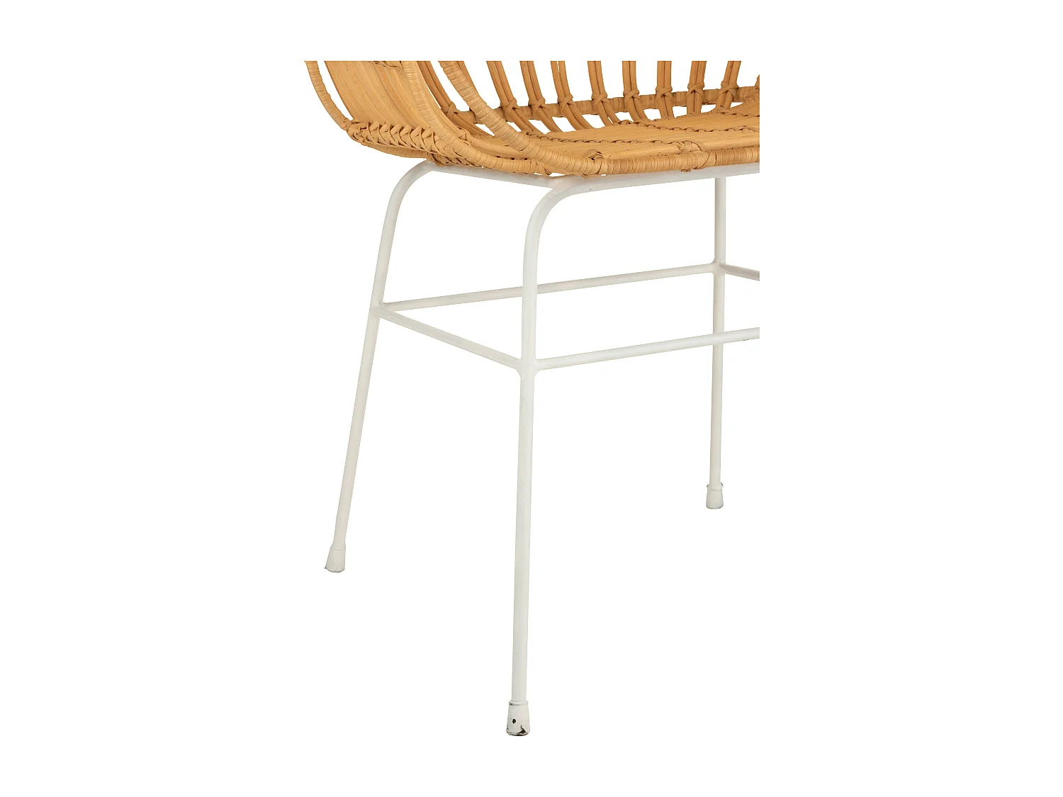 Chaise Design en Rotin "Keni" 80cm Naturel