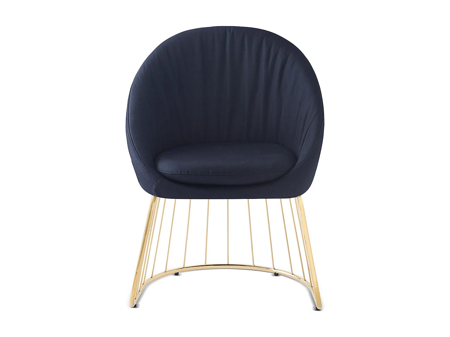 Chaise Design en Tissu "Mayra" 84cm Noir